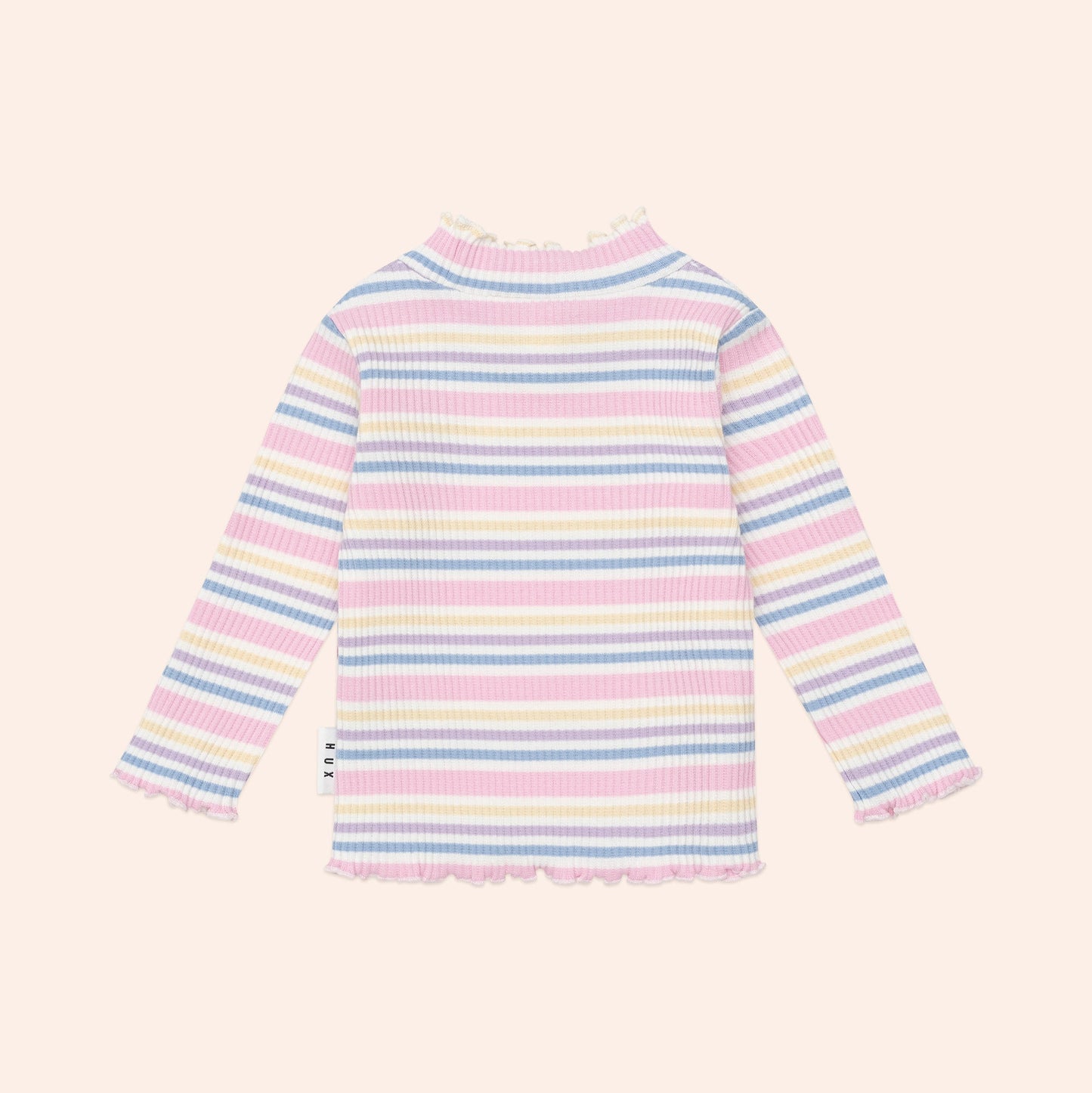 Rainbow Stripe Rib Skivvy