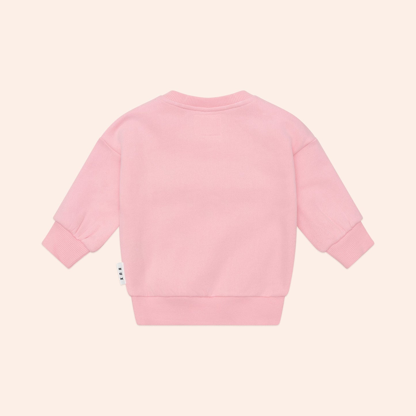 Blush Furry Hux Bear Sweatshirt