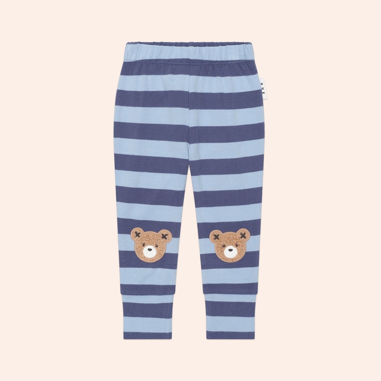 Furry Hux Bear Blue Stripe Legging