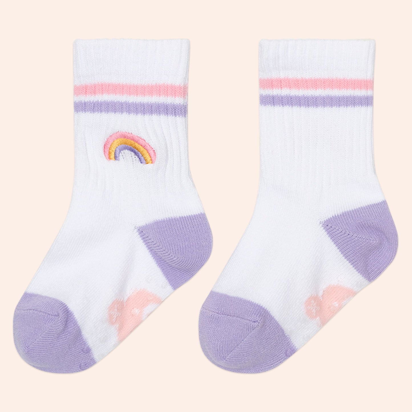 Blush Hux Varsity Socks 2PK