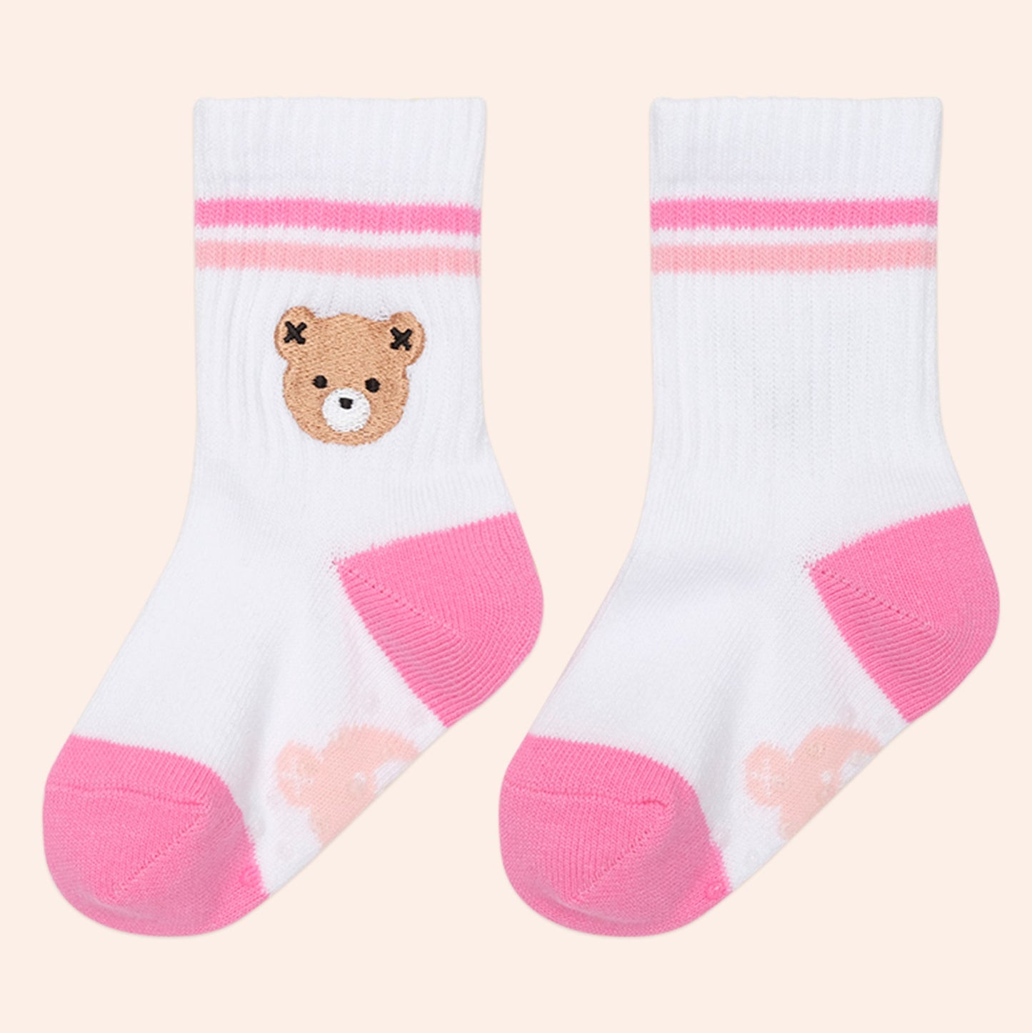 Blush Hux Varsity Socks 2PK