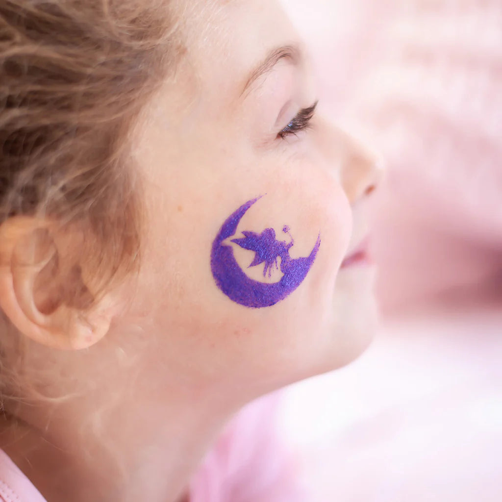 Oh Flossy Reusable Adhesive Face Paint & Makeup Stencils - Teal