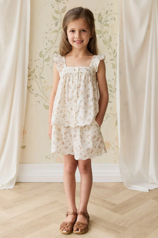 Organic Cotton Haylen Top - Bianca Antique