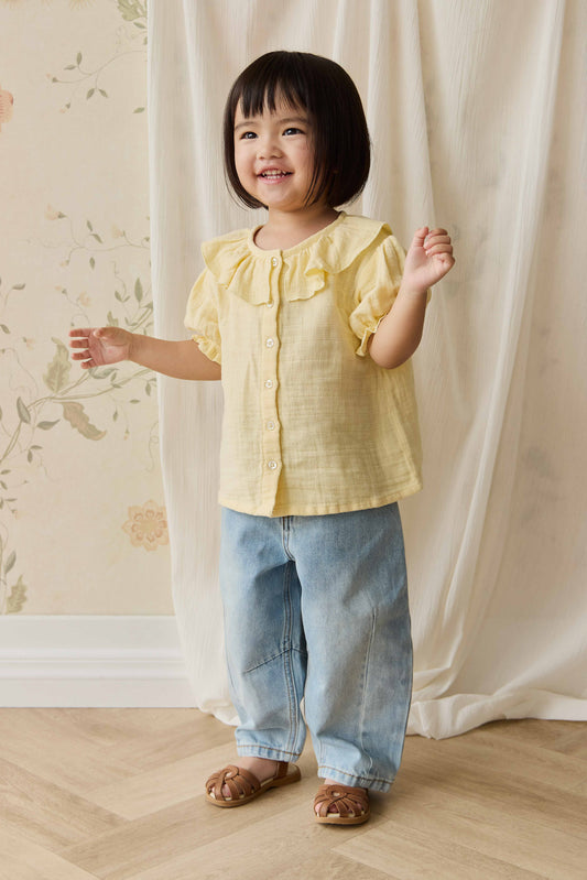 Organic Cotton Muslin Alora Top - Sunshine