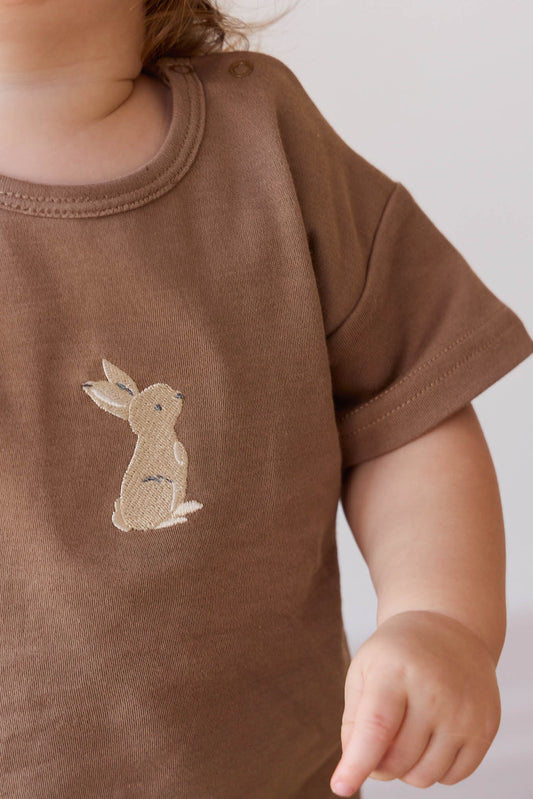 Pima Cotton Hunter Tee- Elk Garden Bunny