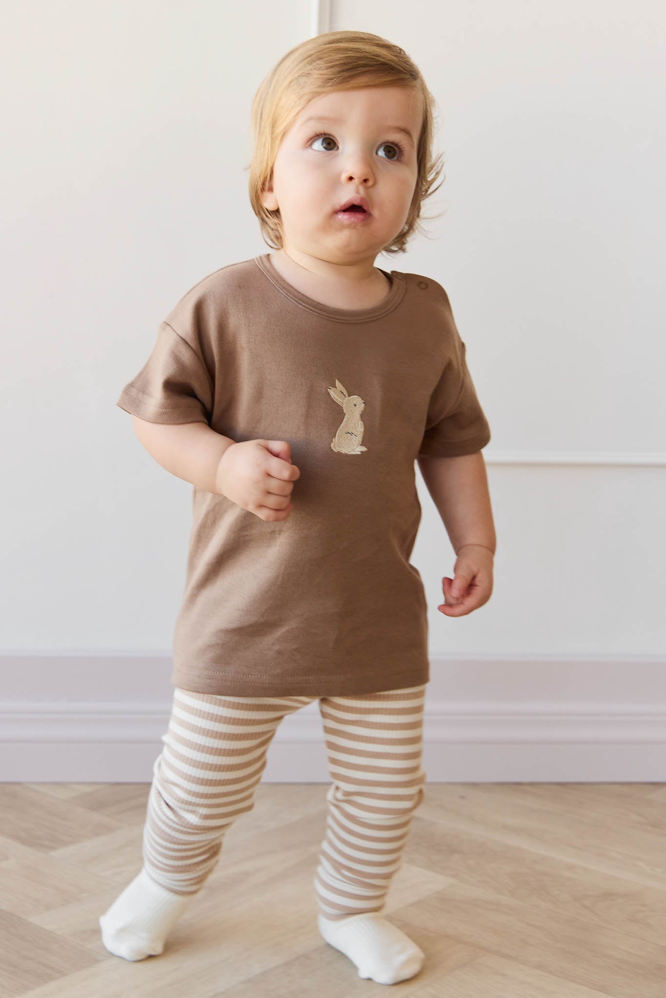 Pima Cotton Hunter Tee- Elk Garden Bunny