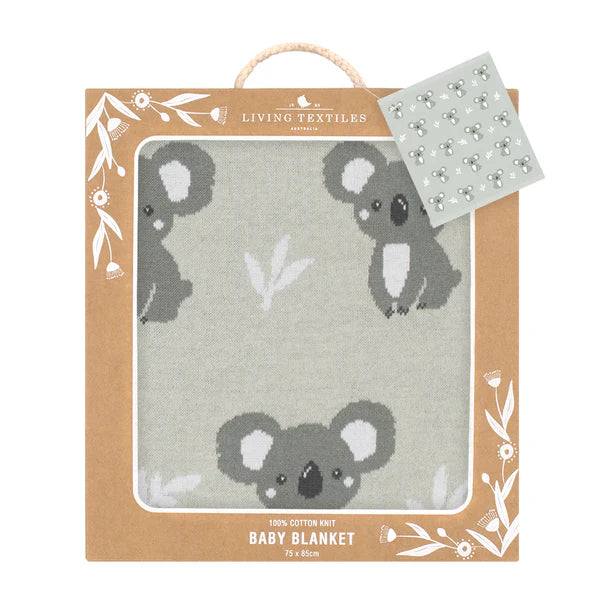 Australiana Baby Blanket- Koala/Grey