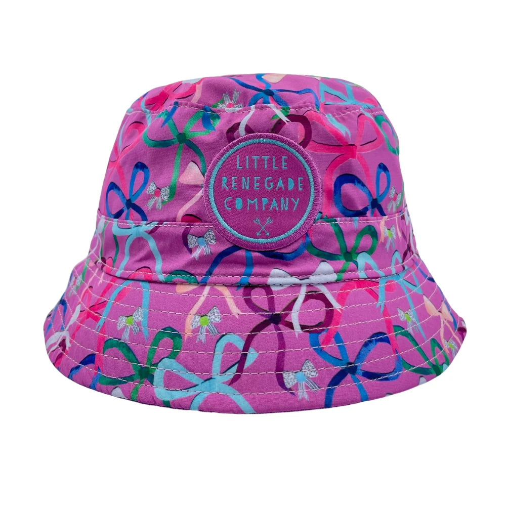 Lovely Bows Reversible Bucket Hat- 4 Sizes