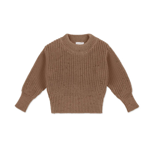 Leon Knit Jumper - Tiger Fleck