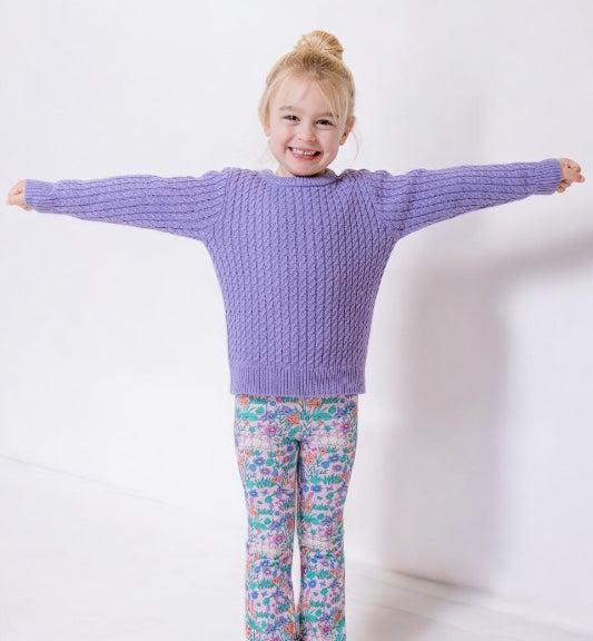 Lilac Cable Knit Jumper