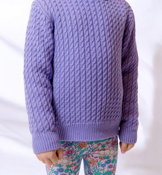 Lilac Cable Knit Jumper