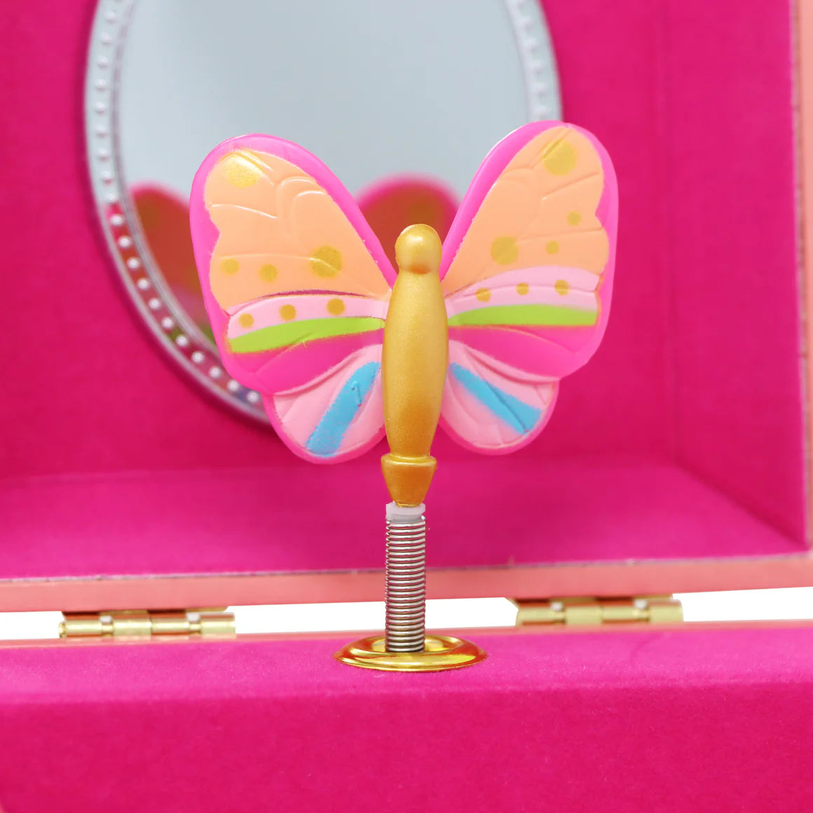 Rainbow Butterfly Small Music Jewellery Box