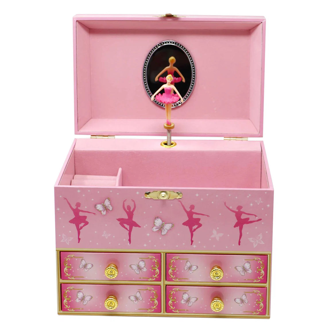 Butterfly Ballet Medium Music Jewellery Box