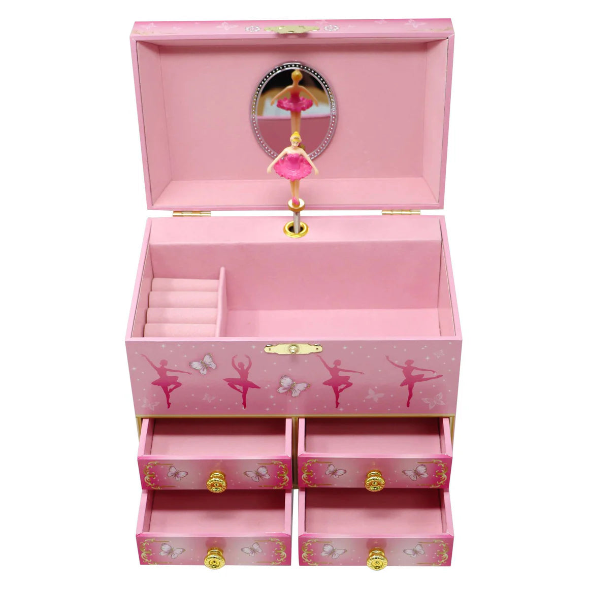 Butterfly Ballet Medium Music Jewellery Box