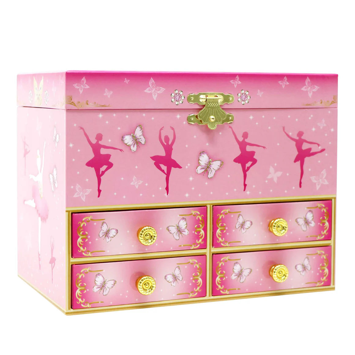 Butterfly Ballet Medium Music Jewellery Box