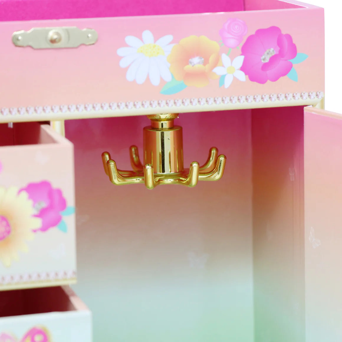 Rainbow Butterfly Large Music Jewellery Box