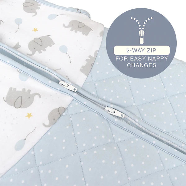 Smart Sleep Sleeping Bag 6-18Mths 2.5TOG- Mason Elephant