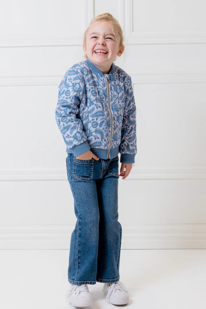 Girls Mid Wash Denim Jeans