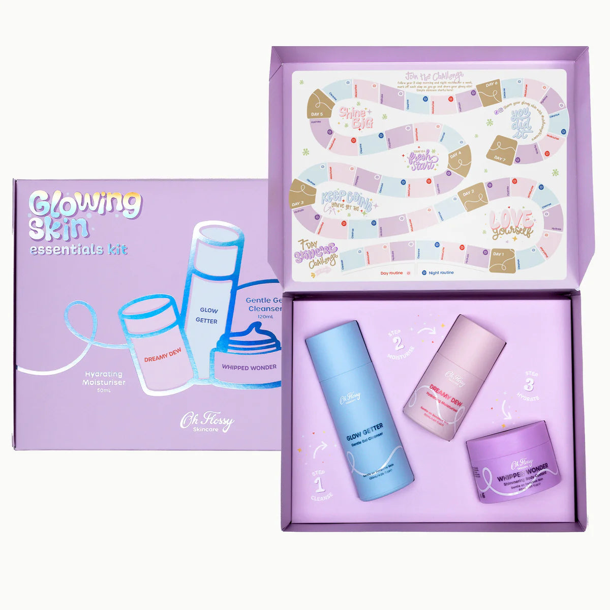 Oh Flossy Skincare- Glowing Skin Essentials Kit