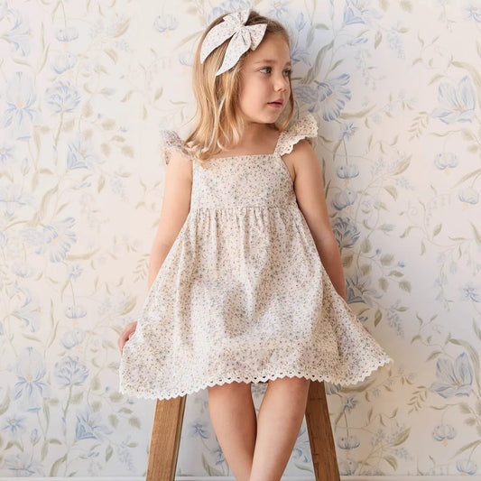 Organic Cotton Elodie Dress - Fifi Violet