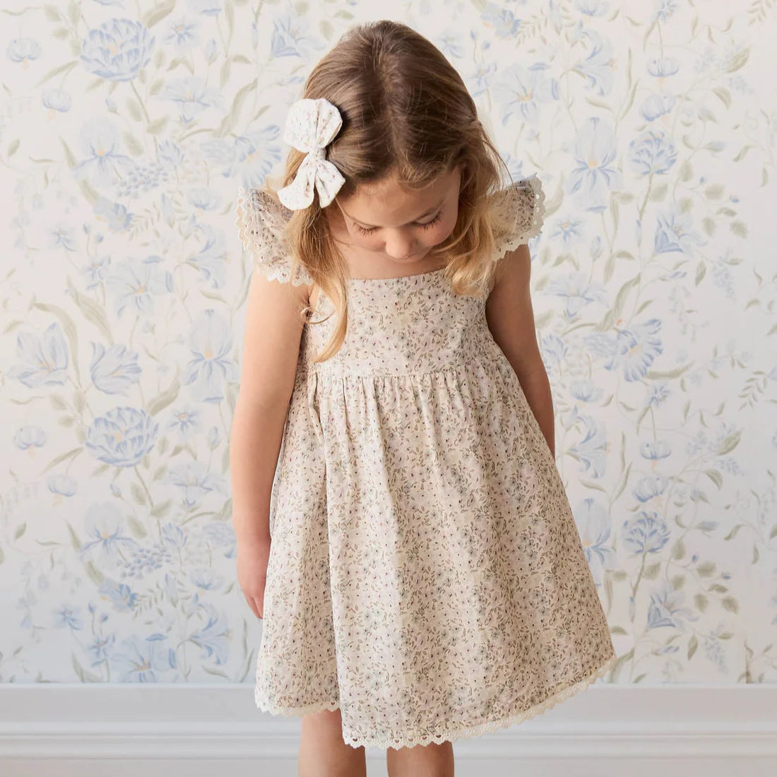 Organic Cotton Elodie Dress - Fifi Violet