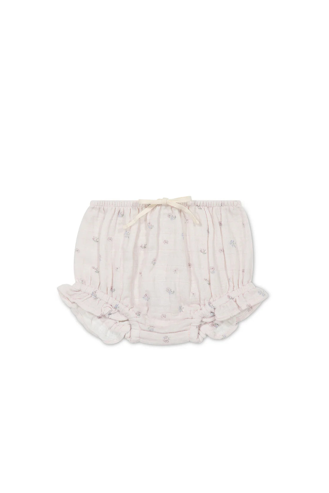 Organic Cotton Muslin Frill Bloomer- Meredith Violet