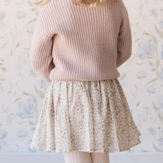 Organic Cotton Melanie Skirt - Fifi Violet
