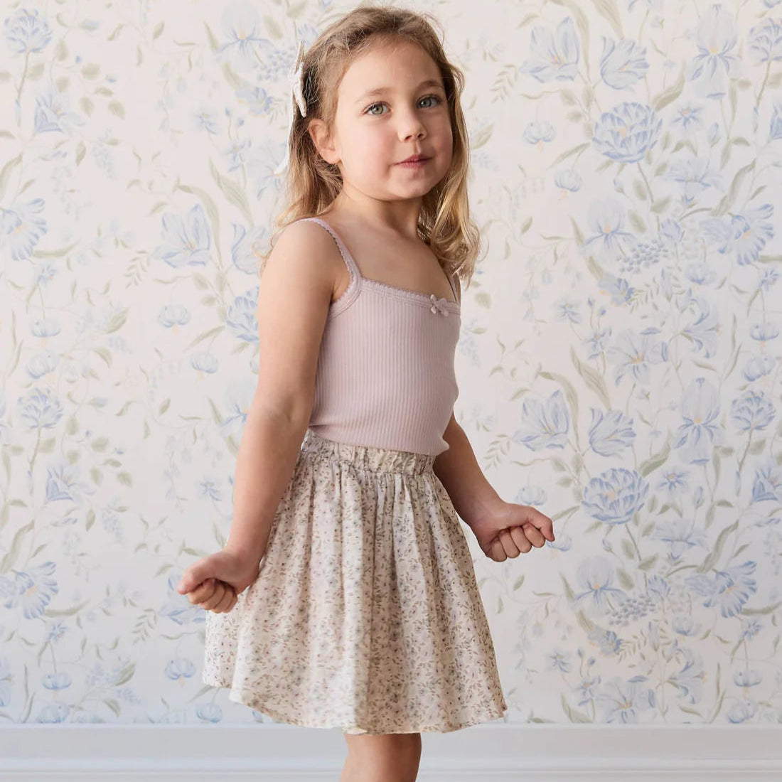 Organic Cotton Melanie Skirt - Fifi Violet