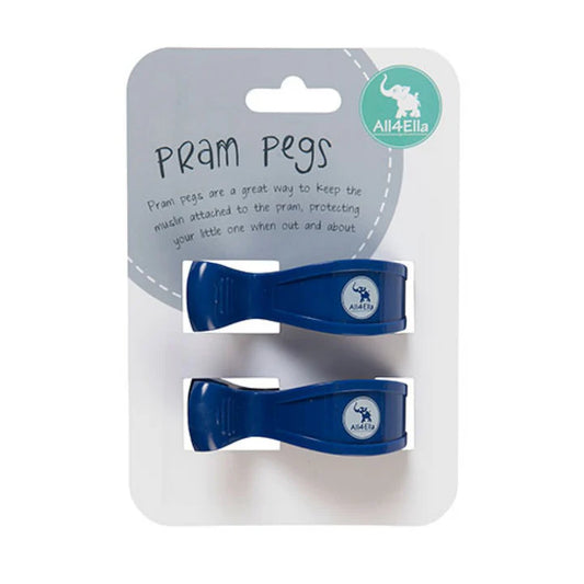 Pram Pegs 2pk- Navy