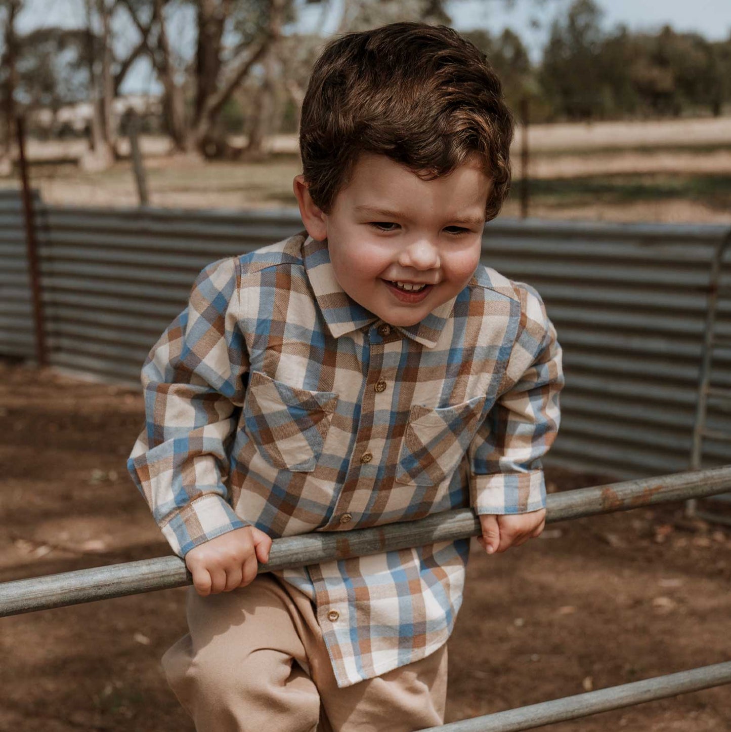 Farm Check Long Sleeve Shirt