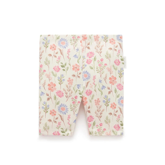 Bike Shorts- Geranium Print