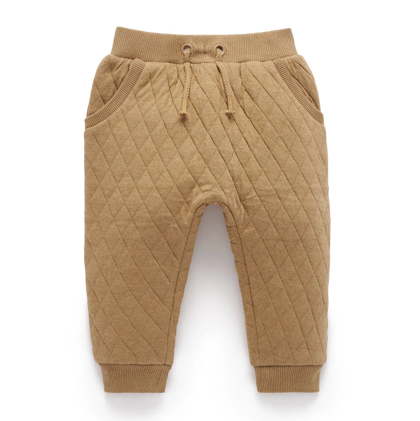 Quilted Track Pant- Barn Melange