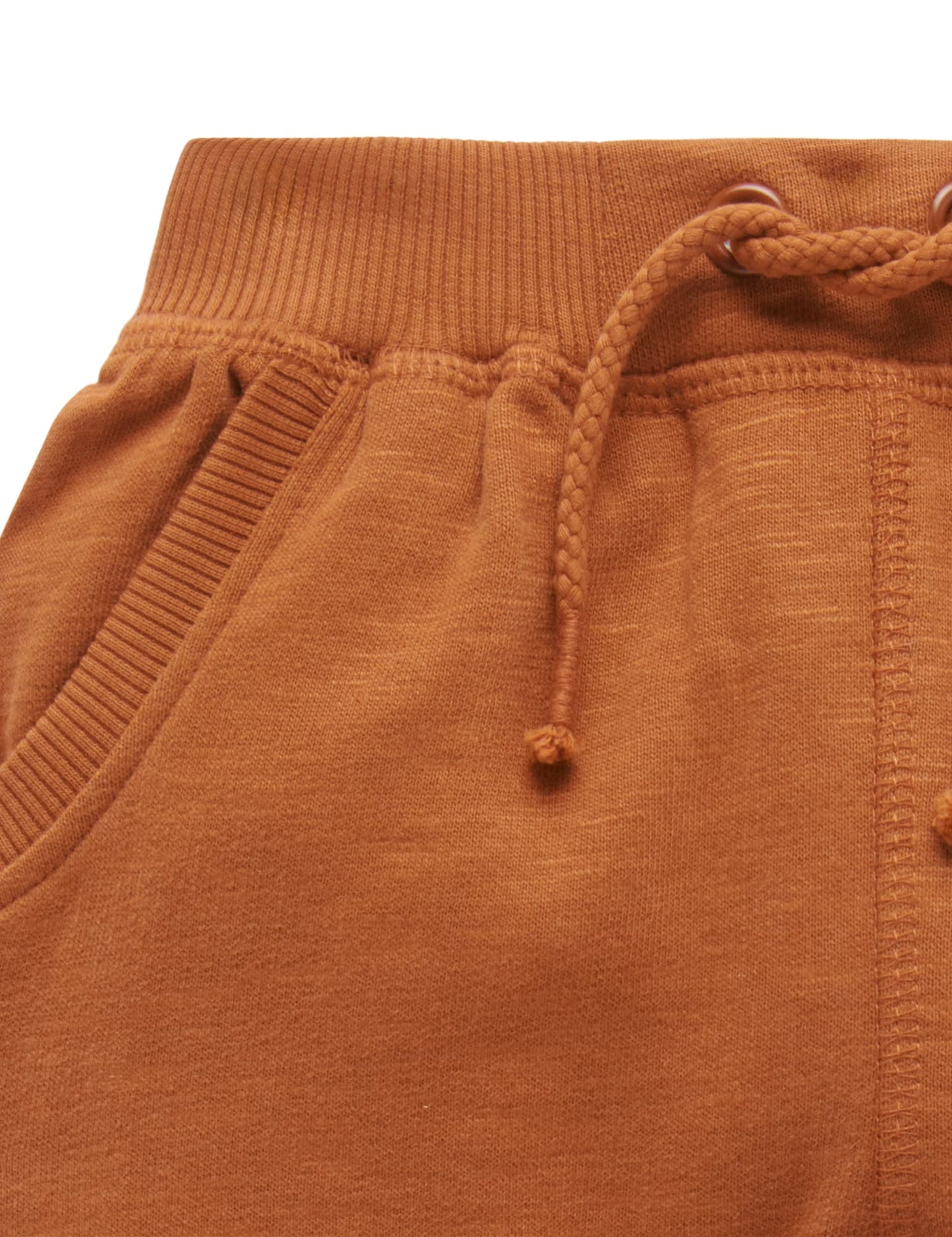 Slouchy Track Pant- Cognac