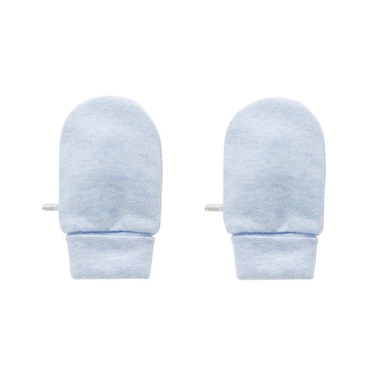 Baby Mittens- Pale Blue Melange