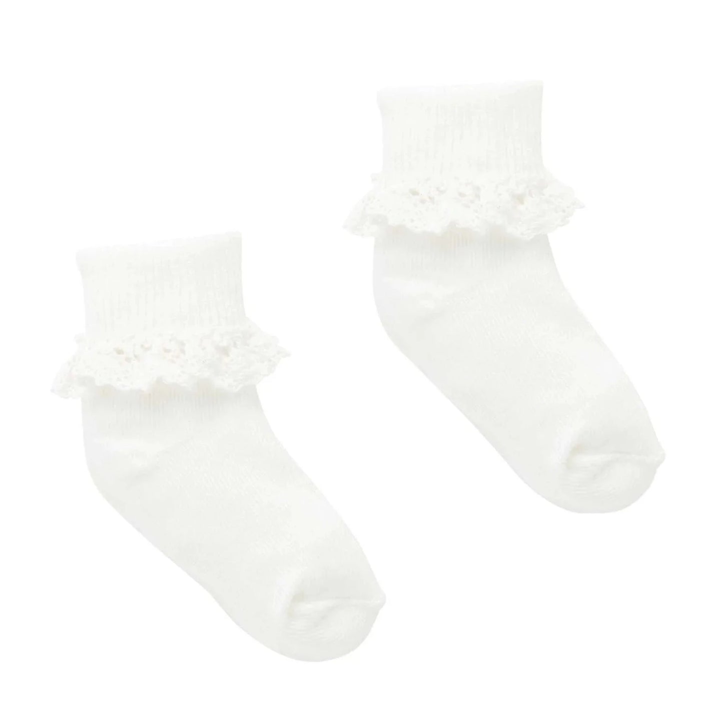 Lace Socks- White