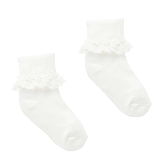 Lace Socks- White