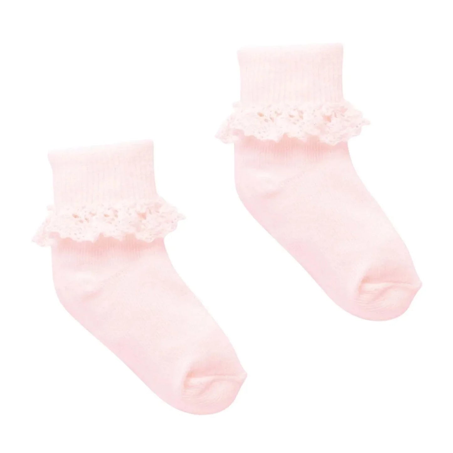 Lace Socks- Pale Pink