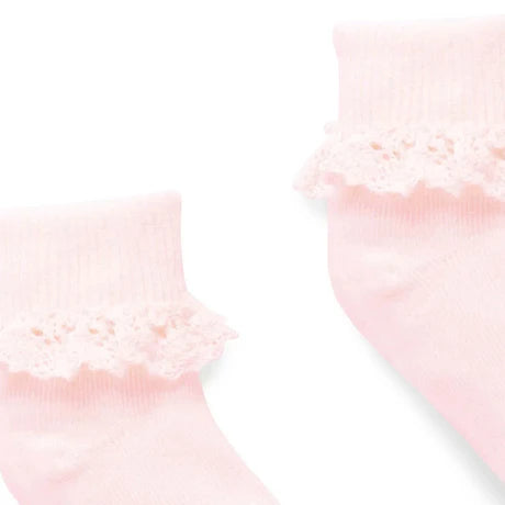 Lace Socks- Pale Pink