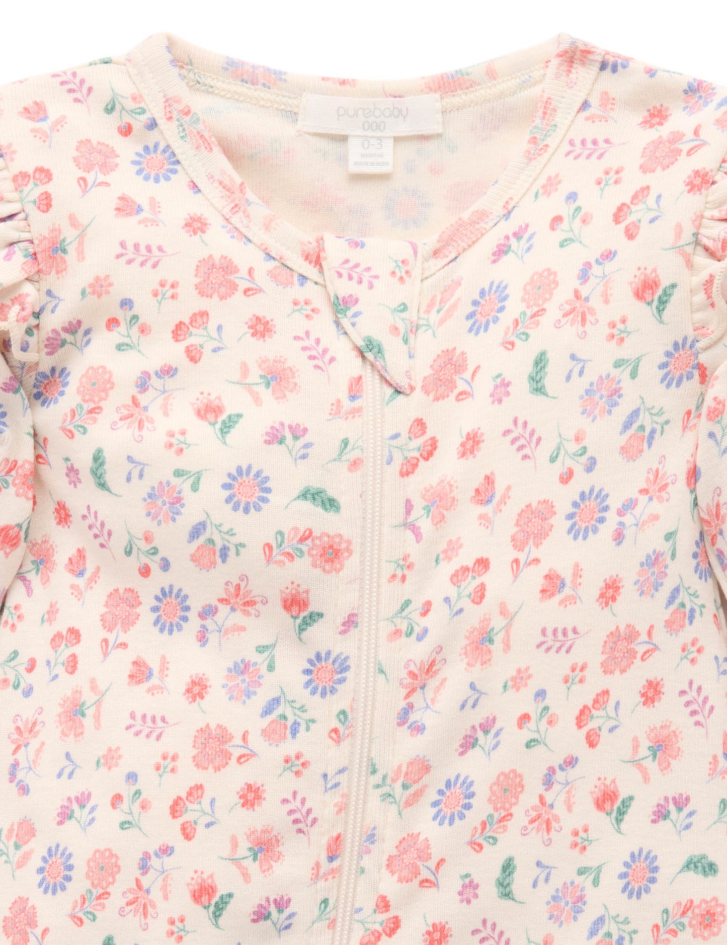 Floral Zip Growsuit