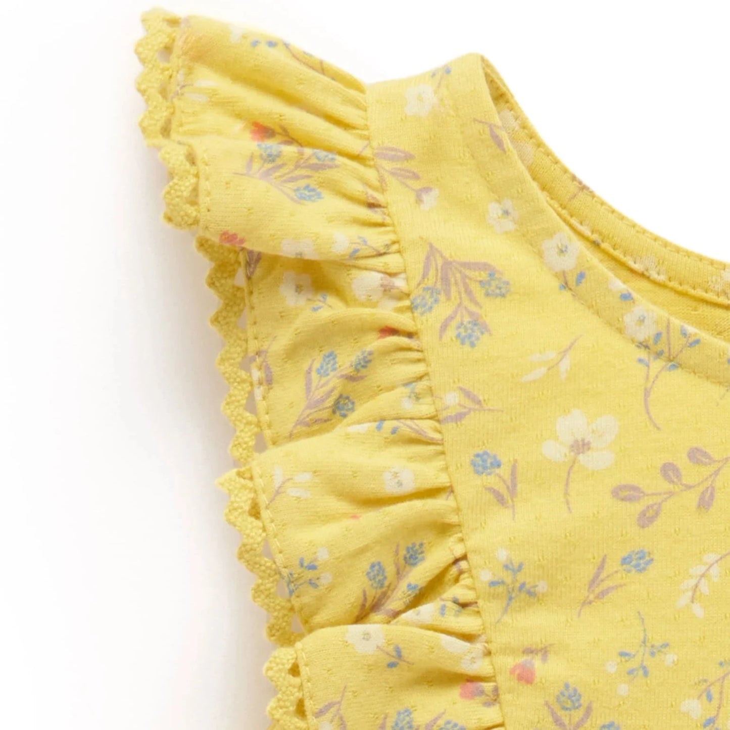 Ruffle Shortie Growsuit- Sunshine Floral