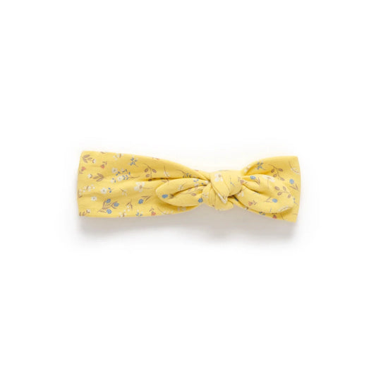 Knit Knot Headband- Sunshine Floral