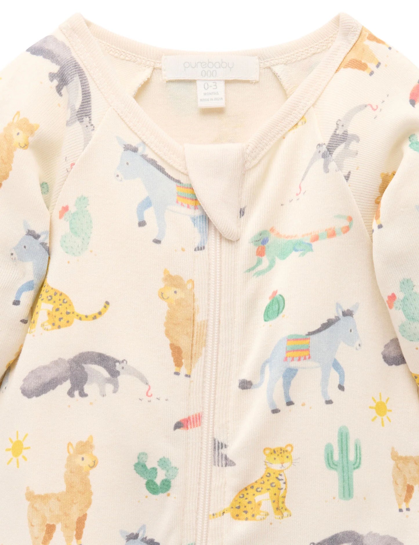 Animal Fiesta Zip Growsuit