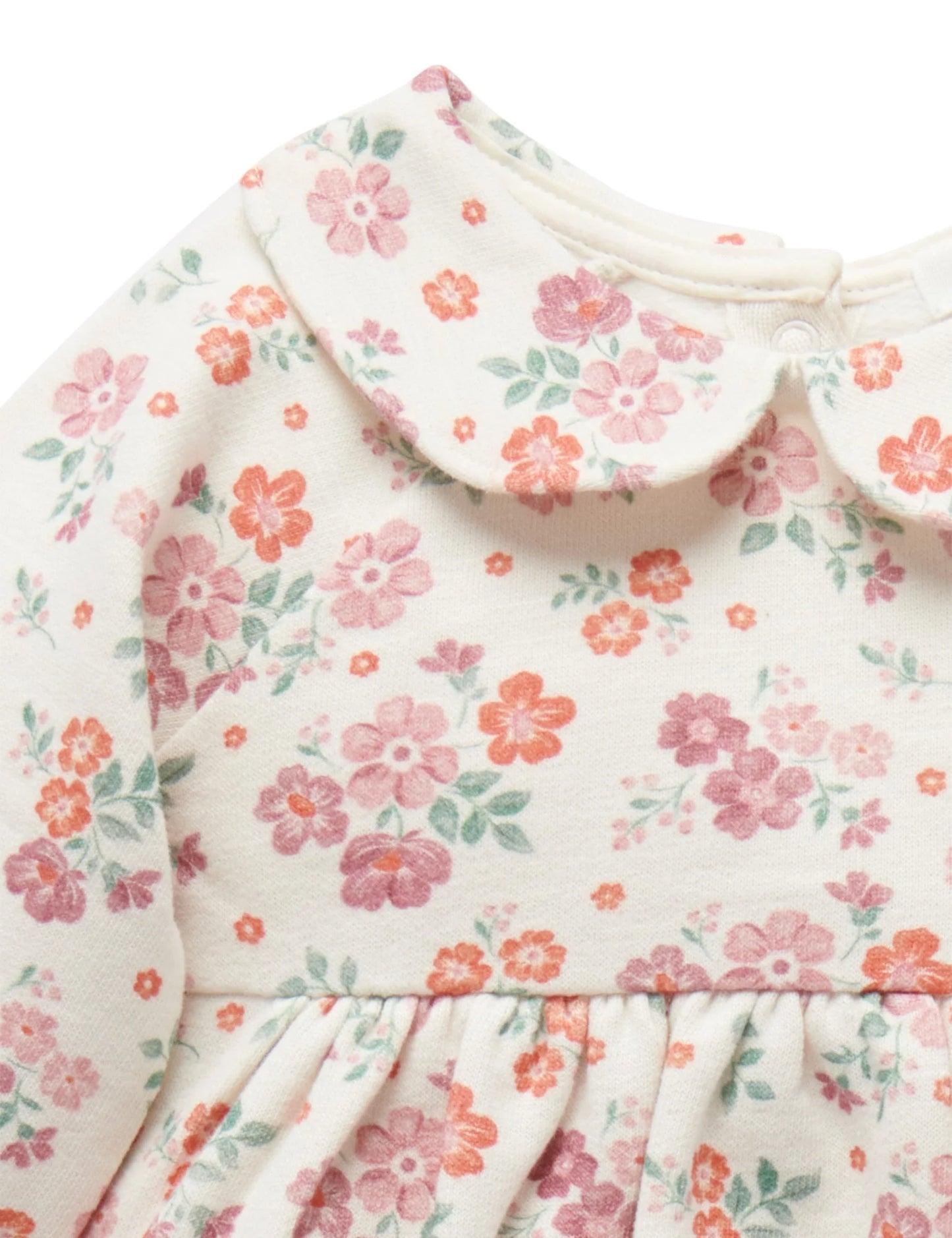 Cosy Dress With Leggings- Marshmellow Floral