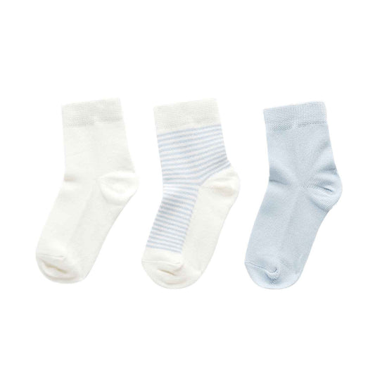 Socks 3 Pack- Pale Blue