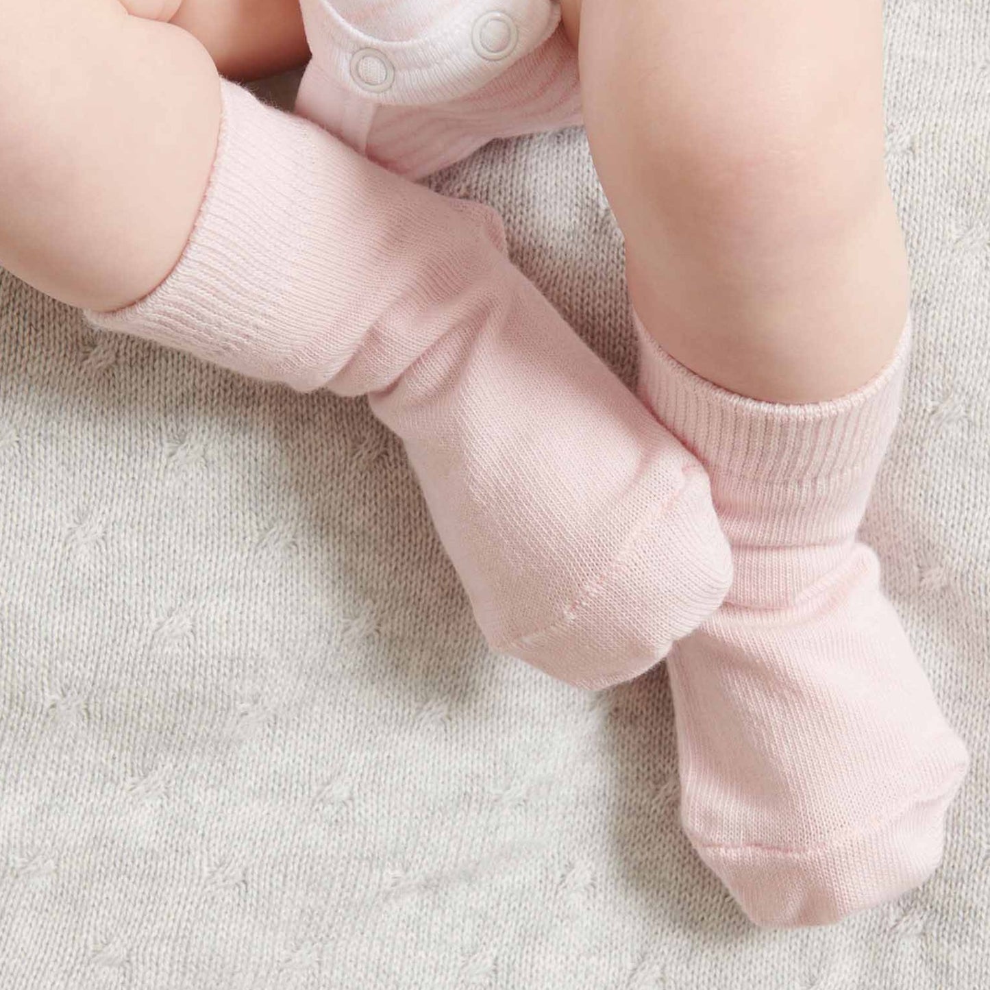 Socks 3 Pack- Pale Pink