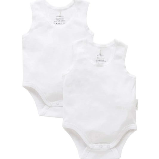 Rib Bodysuit 2 Pack- White