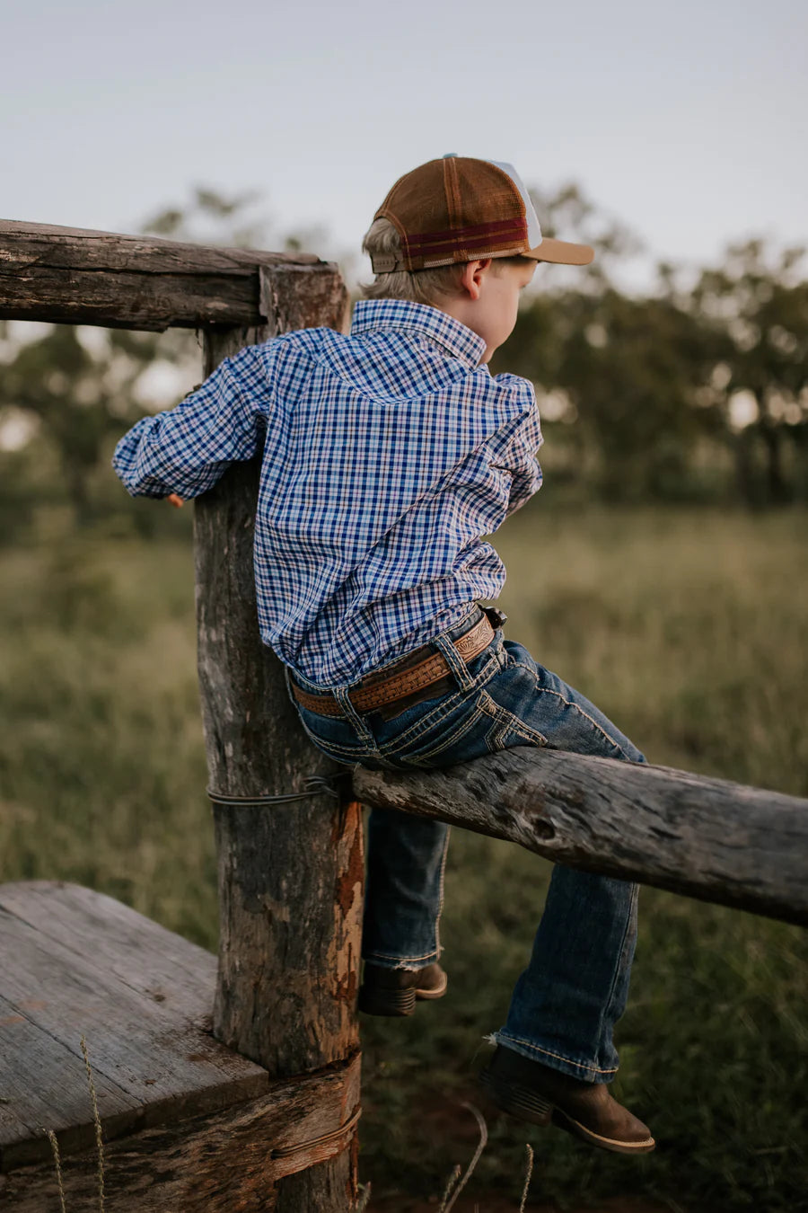 Parker Classic Gingham Long Sleeve Shirt