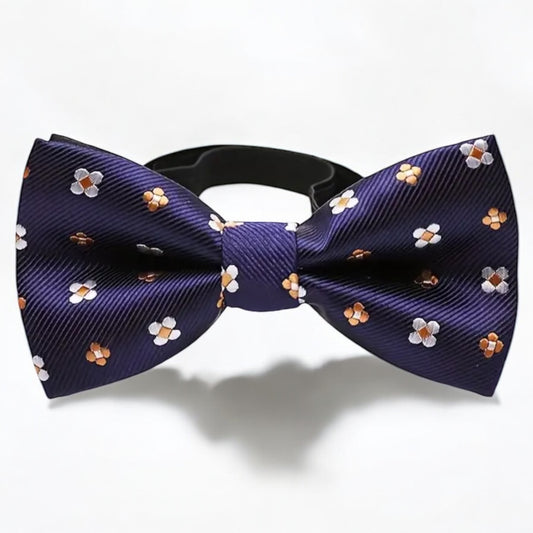 Boys Gentleman Bow Tie- Navy Floral