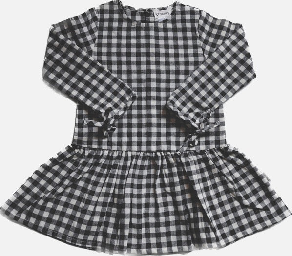 Frankie Dress- Black Check