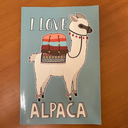 I Love Alpaca Note Book